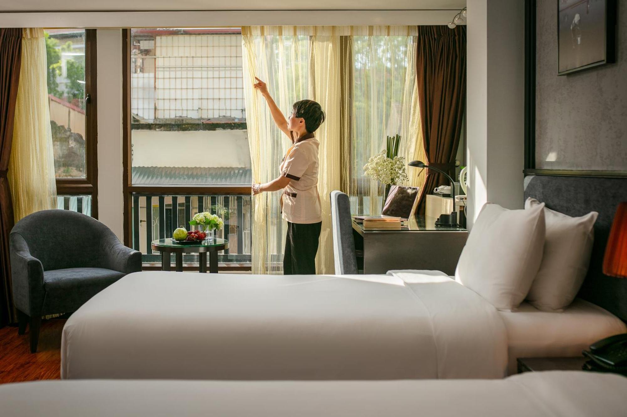 Golden Sun Suites Hotel Hanoi Exterior foto